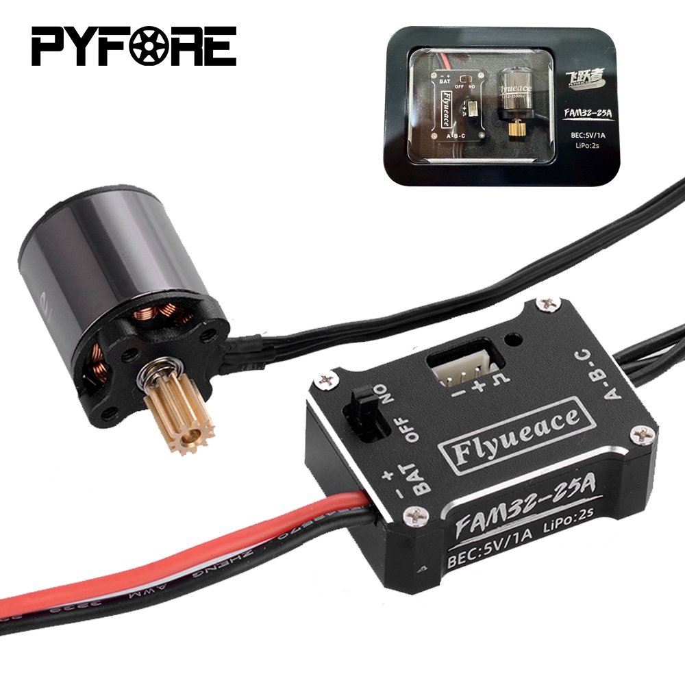 PYFORE 25A ESC 1212 3500KV ด้านนอกโรเตอร์มอเตอร์ Brushless Combo สําหรับ TRX4M SCX24 FMS FCX18 FCX24 1/18 1/24 RC Crawler อุปกรณ์เสริม