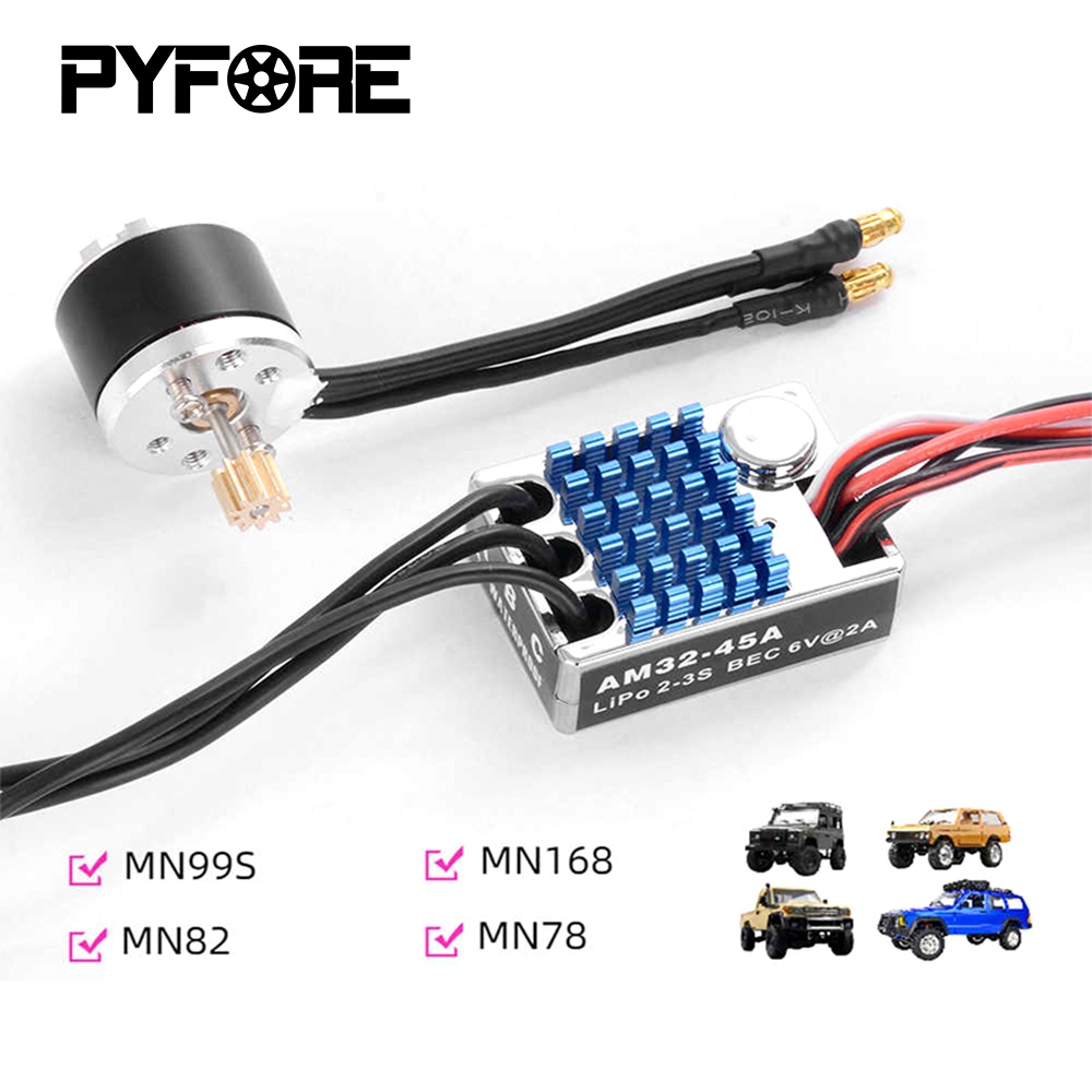 มอเตอร์โรเตอร์ภายนอก AM32-45A การปรับเปลี่ยนและอัพเกรดสําหรับ Mangniu MN82 MN99s MN168 MN78 รีโมทคอน