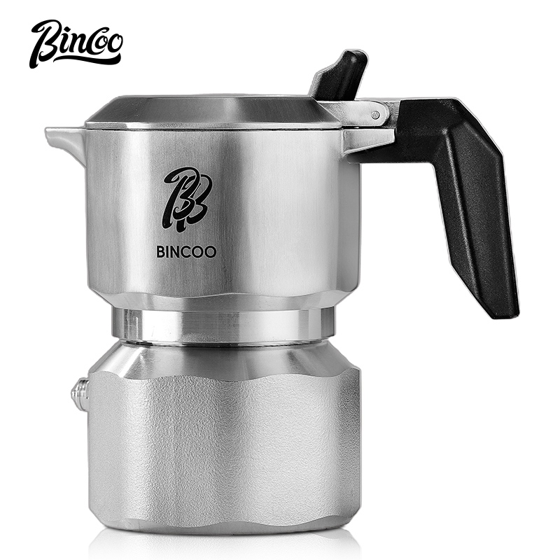 Bincoo สามวาล์ว 316 สแตนเลส Moka Pot GT Pro Home ชุดหม้อกาแฟต้มขนาดเล็กชุดเครื่องชงกาแฟ