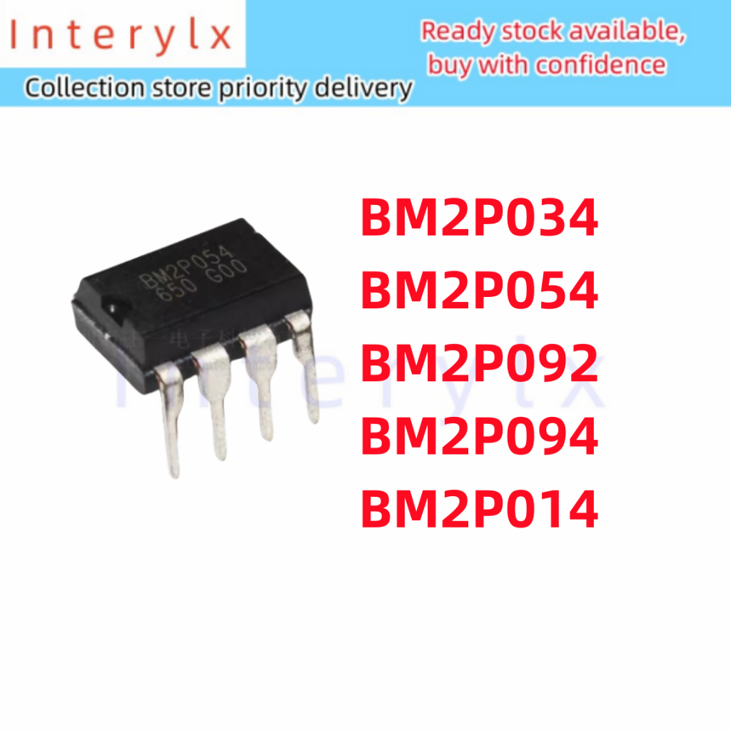 1 ชิ้น/ล็อต BM2P034 BM2P054 BM2P092 BM2P094 BM2P014 สวิทช์แรงดันไฟฟ้า Converter ชิป In-Line DIP-8