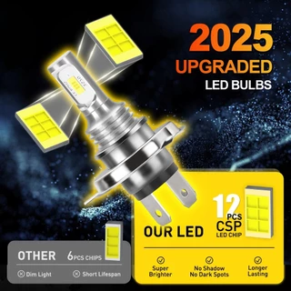 Roadsun 2 ชิ้น H4 H7 Led ไฟหน้ารถหลอดไฟ H11 9005 9006 H15 9003 HB2 H9 H8 HB3 Mini 100 วัตต์ 6000 พัน 20000LM 900% Bright ประหยัดพลังงานยาวอายุการใช้งาน 12/24 โวลต์ CSP ชิปปลั๊ก-N-Play Canbus