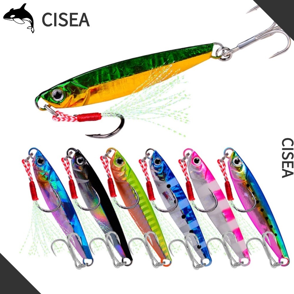 CISEA F198 เหยื่อยาง ปลา ตกปลา ตกปลา เหยื่อจิ๊ก เหยื่อ fish lure 7g 4.7cm
