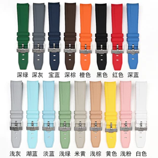 สายนาฬิกาสําหรับ Omega X Swatch Joint MoonSwatch สาย Seamaster 300 ผู้ชายผู้หญิง 20 มม.ยางซิลิโคนโค้ง End สร้อยข้อมือ Watchband