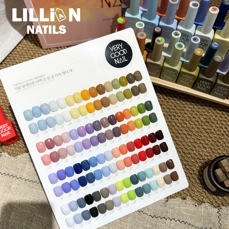 【พร้อมส่งในไทย】สีเจลทาเล็บพื้น ยาทาเล็บเจล 60 เฉด very good nail