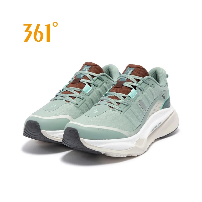 361 Degrees Fierce 4.0 Rainblock รองเท้าวิ่งผู้ชายกันน้ํากันกระแทกรองเท้ากีฬาน้ําหนักเบา 672432215