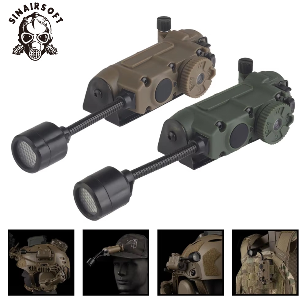 Sinairsoft Sidewinder หมวกกันน็อคอเนกประสงค์โคมไฟ Fit FAST หมวกกันน็อค ARC Rail ไฟฉาย IR หัว IFF Light