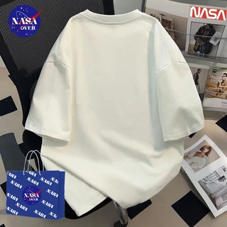 【จัดส่งจากกรุงเทพฯ】🔥NASA ฤดูร้อน สไตล์ญี่ปุ่น ลายไดโนเสาร์ 🦖 oversize แขนสั้น ยูนิเซ็กส์ hiphop ดีไซน์เฉพาะตัว สีขาว เสื้อYG1535