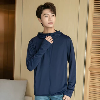 【ขายร้อน】เสื้อกันuv เสื้อกันยูวี สีพื้น หญิง/ชาย แขนยาว เสื้อกันแดด uv ระบายอากาศดี ผ้ายืดเนื้อดี ไซส์ใหญ่พิเศษ