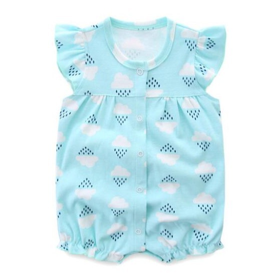 Baju เสื้อผ้าเด็กผู้หญิง rompers พิมพ์ onesies