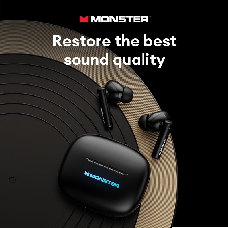 Monster XKT26 หูฟังบลูทูธเสียงสเตอริโอ HD Call อายุการใช้งานยาวนานบลูทูธลดเสียงรบกวนอัจฉริยะ 5.4