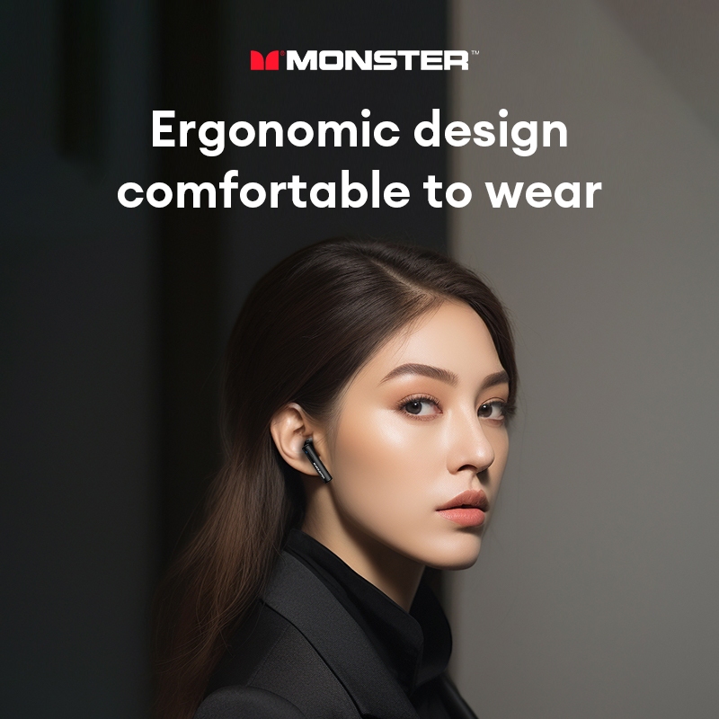 Monster XKT26 หูฟังบลูทูธเสียงสเตอริโอ HD Call อายุการใช้งานยาวนานบลูทูธลดเสียงรบกวนอัจฉริยะ 5.4