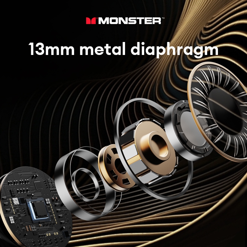 Monster XKT26 หูฟังบลูทูธเสียงสเตอริโอ HD Call อายุการใช้งานยาวนานบลูทูธลดเสียงรบกวนอัจฉริยะ 5.4