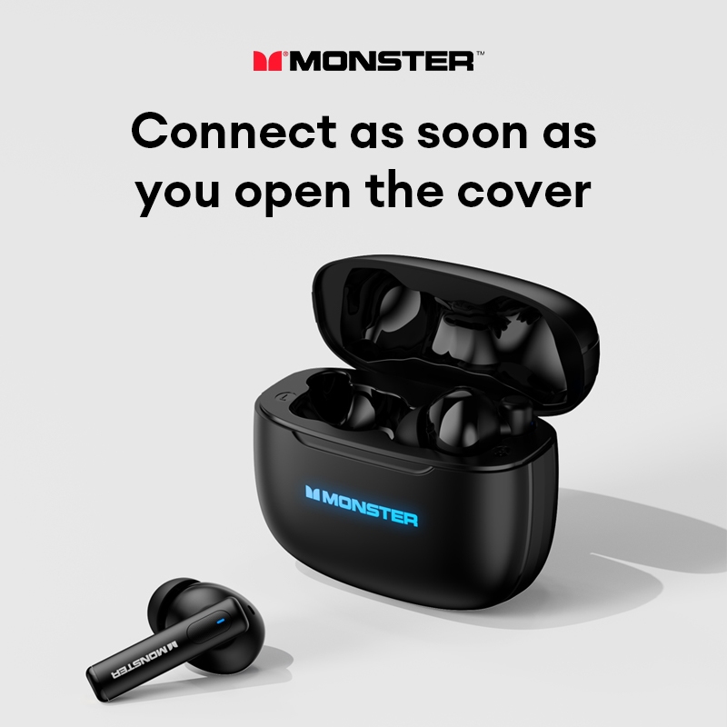 Monster XKT26 หูฟังบลูทูธเสียงสเตอริโอ HD Call อายุการใช้งานยาวนานบลูทูธลดเสียงรบกวนอัจฉริยะ 5.4