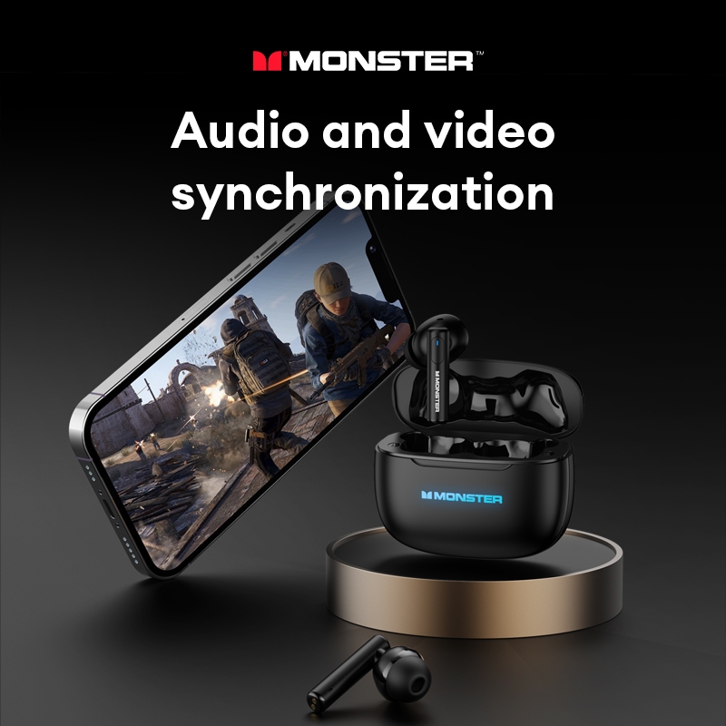 Monster XKT26 หูฟังบลูทูธเสียงสเตอริโอ HD Call อายุการใช้งานยาวนานบลูทูธลดเสียงรบกวนอัจฉริยะ 5.4
