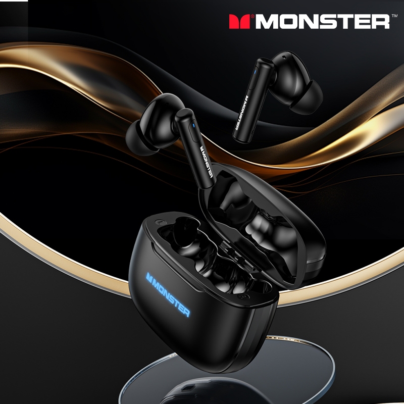 Monster XKT26 หูฟังบลูทูธเสียงสเตอริโอ HD Call อายุการใช้งานยาวนานบลูทูธลดเสียงรบกวนอัจฉริยะ 5.4
