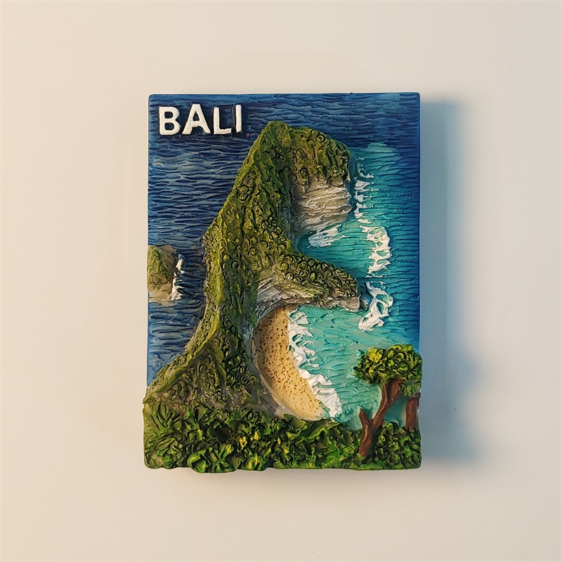 บาหลี,Nusa Penida,Kinglingking Beach‌,3ง สามมิติ,ของที่ระลึกการท่องเที่ยว,ภาพวาดเรซิน,ตกแต่งบ้าน,แม่