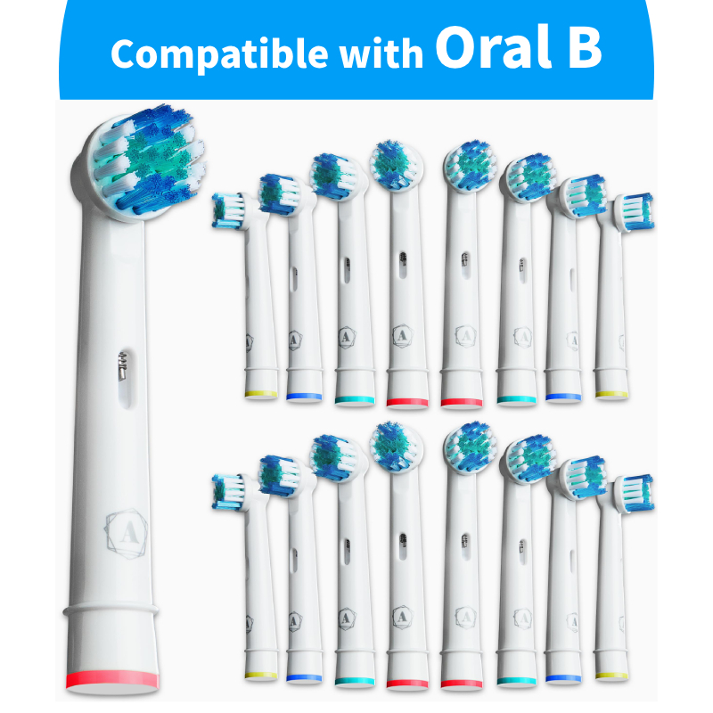 เปลี่ยนหัวแปรงสีฟันใช้งานร่วมกับ Oral B Braun 4 ชิ้น Professional หัวแปรงสีฟันไฟฟ้าหัวแปรงใช้งานร่วมกับ Oral B เปลี่ยนหัวเติม 7000/Pro 1000