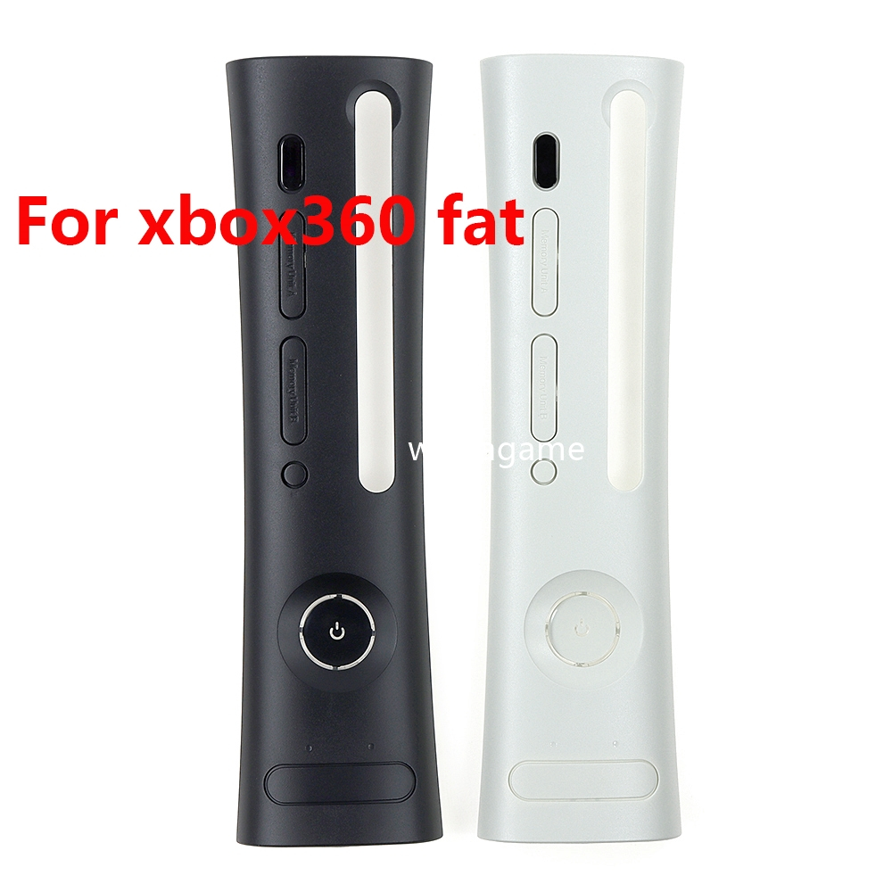 1 PC สีดําสีขาว Faceplate สําหรับ xbox360 คอนโซลไขมันทนทานฝาครอบเปลือกด้านหน้าสําหรับ X-BOX 360 phat เปลี่ยน
