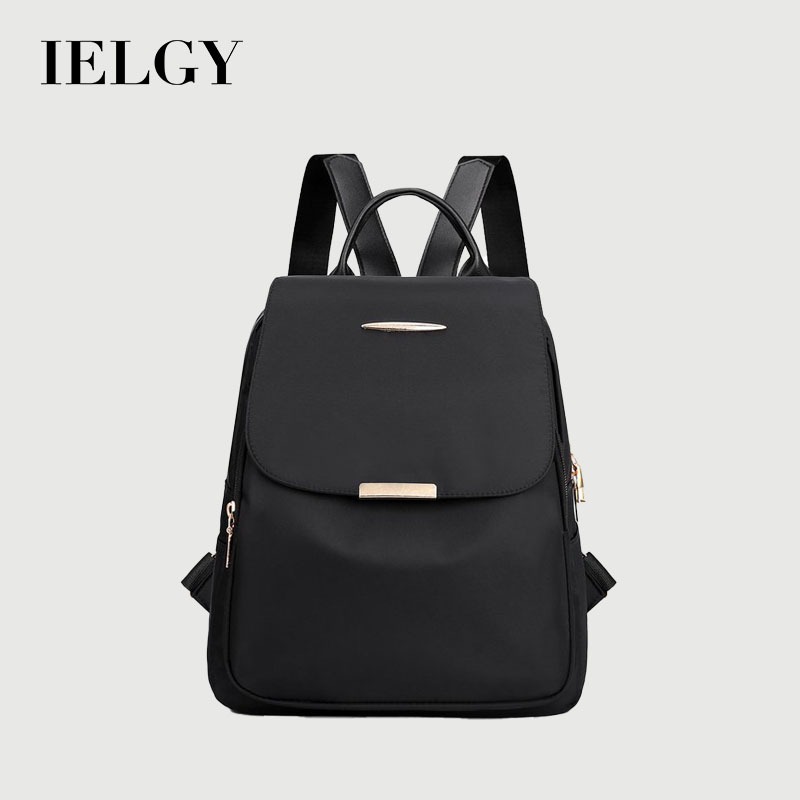 IELGY กระเป๋าเป้สะพายหลังที่เบาและทนสิ่งสกปรกของผู้หญิงเรียบง่ายอินเทรนด์