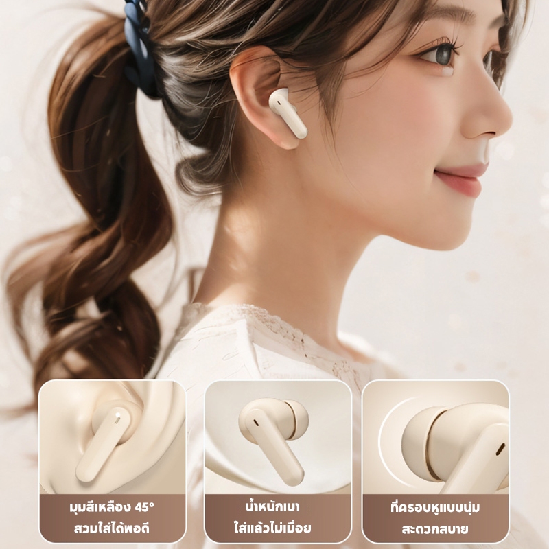 Kingone ชุดหูฟังบลูทูธ Bluetooth 5.4 Noise Cancellation HiFi Audio HD Call ชุดหูฟังไร้สายที่ทนทาน พร้อมไมโครโฟนในตัว ชุดหูฟังบลูทูธไร้สาย