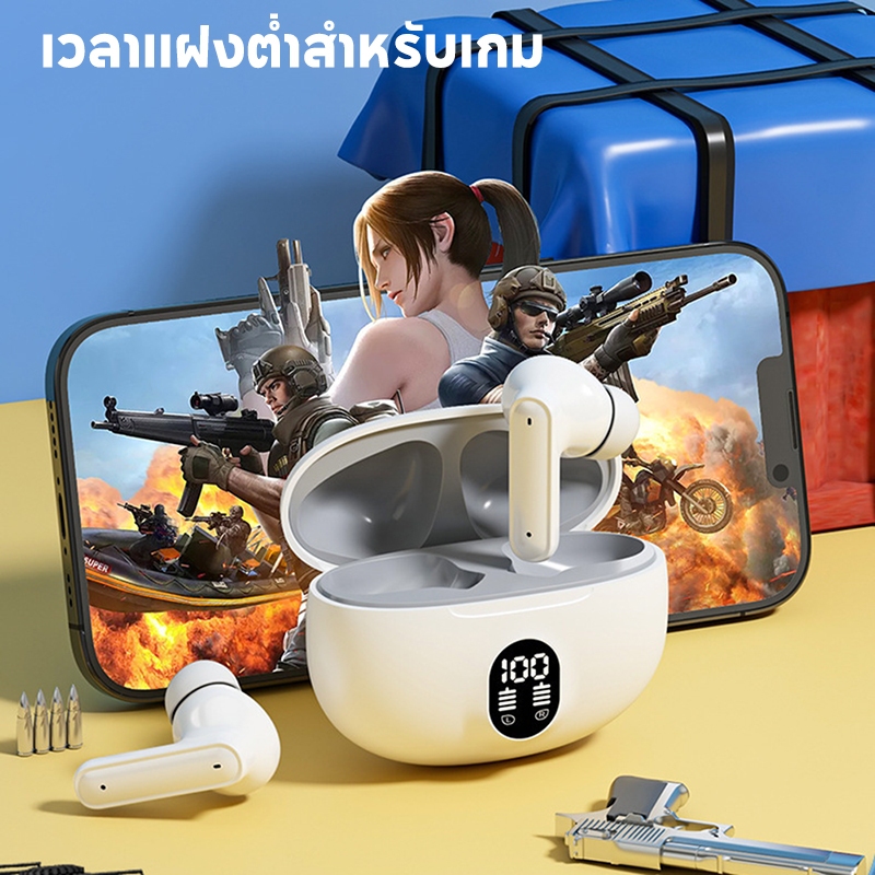 Kingone ชุดหูฟังบลูทูธ Bluetooth 5.4 Noise Cancellation HiFi Audio HD Call ชุดหูฟังไร้สายที่ทนทาน พร้อมไมโครโฟนในตัว ชุดหูฟังบลูทูธไร้สาย