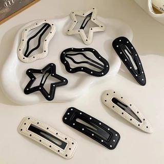 Classy Polka Dot Star Cloud กิ๊บติดผมด้านข้างคลิปผ้าโพกศีรษะ