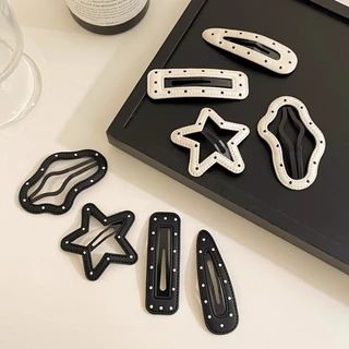 Classy Polka Dot Star Cloud กิ๊บติดผมด้านข้างคลิปผ้าโพกศีรษะ