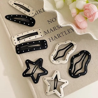 Classy Polka Dot Star Cloud กิ๊บติดผมด้านข้างคลิปผ้าโพกศีรษะ