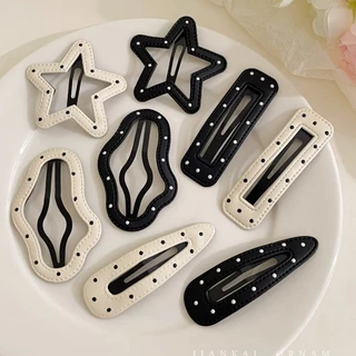 Classy Polka Dot Star Cloud กิ๊บติดผมด้านข้างคลิปผ้าโพกศีรษะ