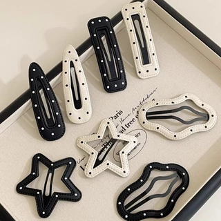 Classy Polka Dot Star Cloud กิ๊บติดผมด้านข้างคลิปผ้าโพกศีรษะ