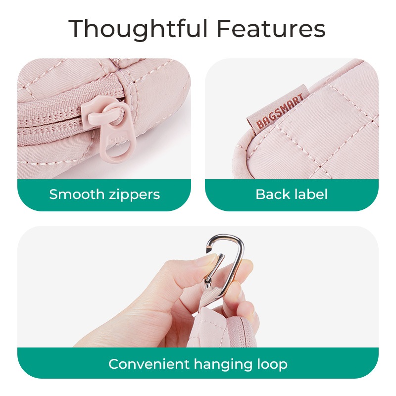 BAGSMART حقيبة ظهر ميني لحفظ السماعات — صورة 6