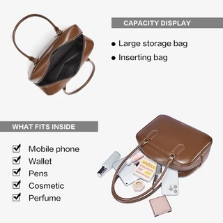 BOSTANTEN Toast Bag กระเป๋าสะพายสุภาพสตรี กระเป๋าถือเด็กผู้หญิง ความจุขนาดใหญ่