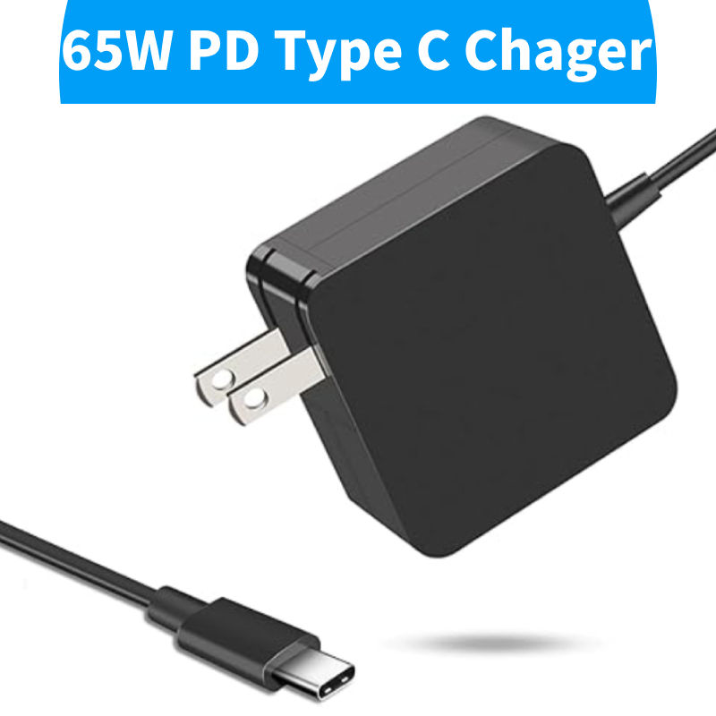 สําหรับ 65W แล็ปท็อปชาร์จ USB-C Type-C ThinkPad T480s T580s T490 E480 E580 Chromebook C330 S330 โยคะ C930 C940 720 แหล่งจ่ายไฟอะแดปเตอร์สายไฟ