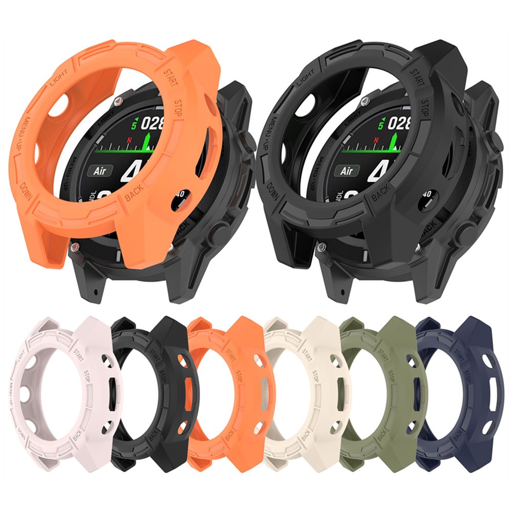ฝาครอบกรณีสําหรับ Garmin Descent G2 สมาร์ทวอท์ชเกราะกลวงเกราะป้องกันขอบกรอบ Shell อะไหล่ Protector