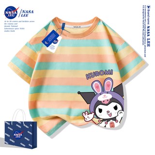 NASA เสื้อยืดเด็กสไตล์อเมริกัน 2025 ผ้าฝ้าย 100% แขนสั้น ลาย…