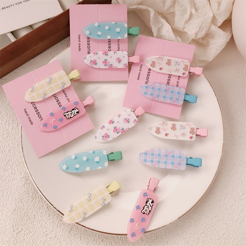 เกาหลีแฟชั่นโบว์ดอกไม้ไม่มีร่องรอยกิ๊บหญิง อิน ของขวัญวันเกิดนักเรียนน่ารัก - รูปที่ 3