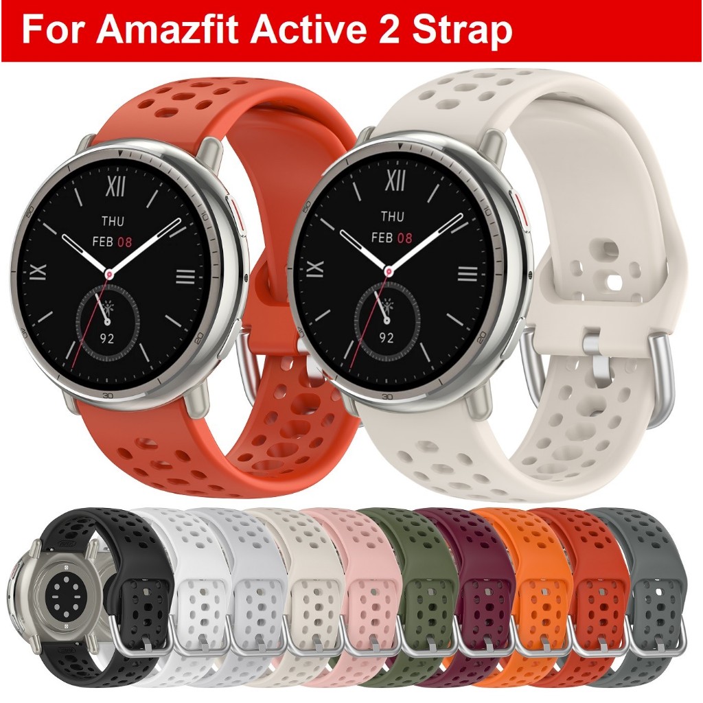 20mm Watch Strap for สาย Amazfit active 2 Strap Amazfit active 2 สาย Amazfit GTS 4 / GTS 4 mini / Garmin vivoactive 5 สาย Garmin venu sq / venu sq 2 สาย Garmin Forerunner 55 Strap /Galaxy Watch 4 สาย Galaxy Watch 5/ Galaxy Watch 6 สาย Galaxy Watch 7 Strap