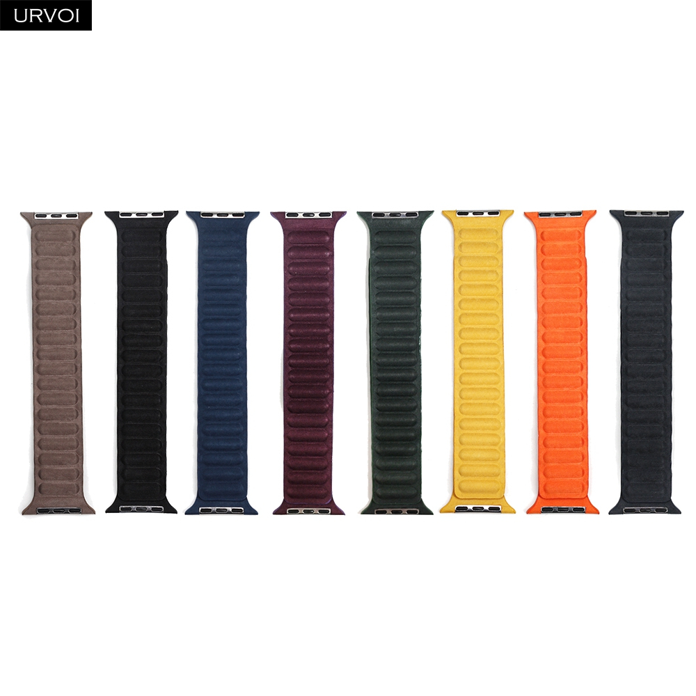 URVOI ลิงค์แม่เหล็กสําหรับ Apple Watch FineWoven band สําหรับ iwatch series 9 8 7 6 SE54321 สายรัดแม่เหล็ก loop buckle 41 มม.45 มม.49 มม.