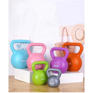 【BGE】Kettlebell เคตเทิลเบล 1 ชิ้น ลูกตุ้มยกน้ําหนัก ดัมเบลหูหิ้ว สำหรับลดไขมันต้นแขน ออกกำลังกาย 5/10/15/20ปอนด์ อุปกรณ์ฟิตเ