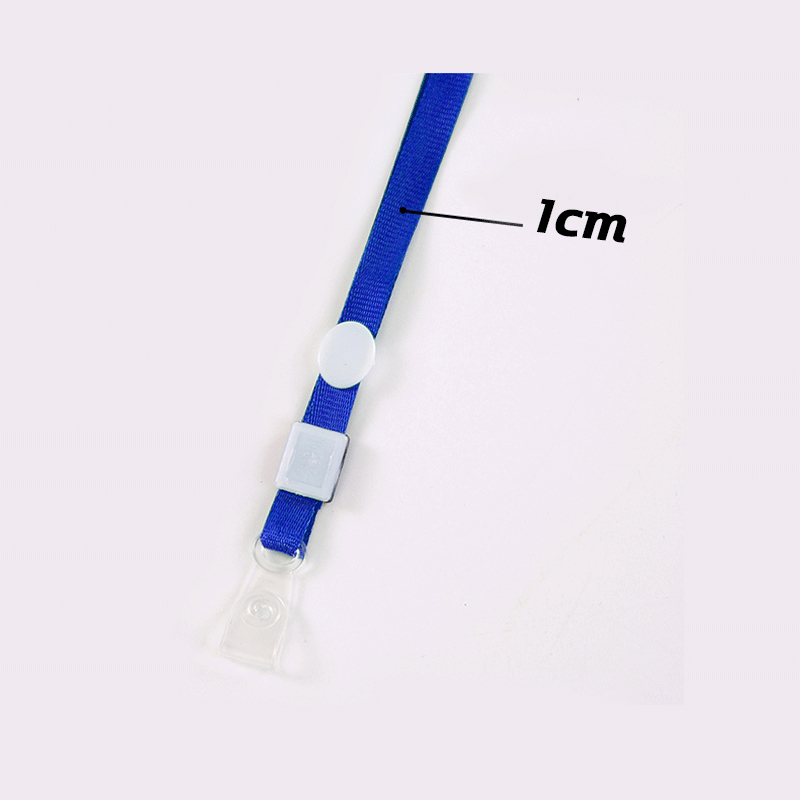 สายคล้องคอ ⭐️แพ็ค 50 เส้น⭐️ สายคล้องบัตร พร้อมสกรีนชื่อสีขาว ขนาด 10 mm ที่คล้องกรอบบัตรนักเรียน สายบัตร ยาว 44 cm - รูปที่ 3