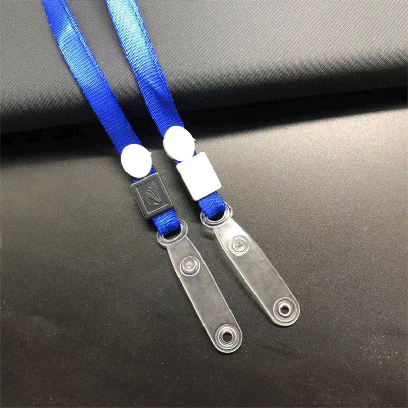 สายคล้องคอ ⭐️แพ็ค 50 เส้น⭐️ สายคล้องบัตร พร้อมสกรีนชื่อสีขาว ขนาด 10 mm ที่คล้องกรอบบัตรนักเรียน สายบัตร ยาว 44 cm - รูปที่ 4