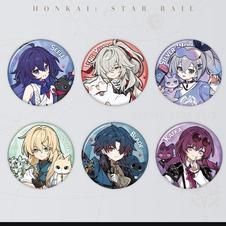 เกม Honkai Star Rail Kafka Jingyuan Blade Badge เข็มกลัดน่ารักคอสเพลย์ Pins เครื่องประดับแฟชั่นของขว