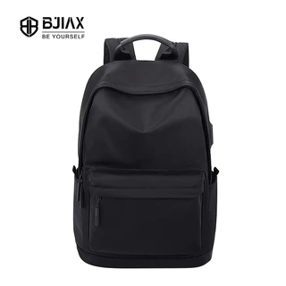 BJIAX กระเป๋าเป้สะพายหลังผู้ชาย UsB ชาร์จแล็ปท็อปกระเป๋ากันน้ำน้ำหนักเบากระเป๋าเดินทาง