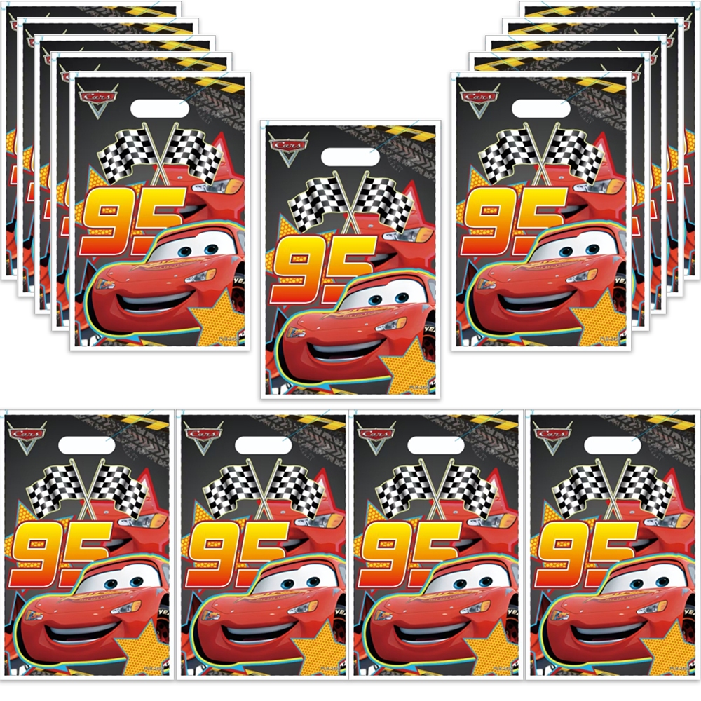 10/20/30pcs Cars Party พลาสติก Goodie Loot Candy ของขวัญ สําหรับ งานแต่งงาน วันเกิด ตกแต่ง ผีเสื้อ ของที่ระลึก Lightning McQueen