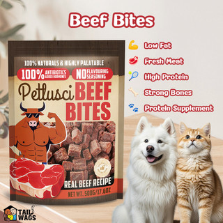 Beef Bites Pet Snack Dog Treats 500g High Quality Pet Beef Treat for Dogs and Cats