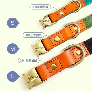 ปลอกคอแกะสลัก ขนาดใหญ่ ปรับขนาดได้ ป้องกันการสูญหาย สําหรับสัตว์เลี้ยง สุนัข