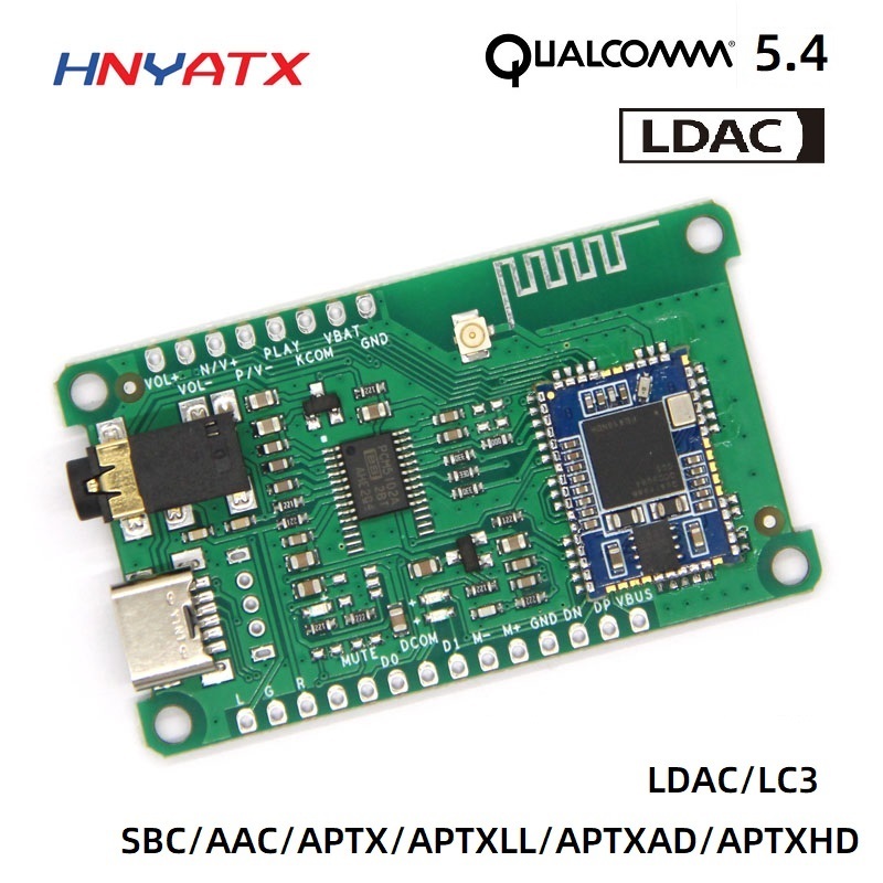 Ldac/lc3 lossless QCC3084 บลูทูธ V5.4 ถอดรหัส PCM5102A รองรับ AAC/APTXLL/APTXHD
