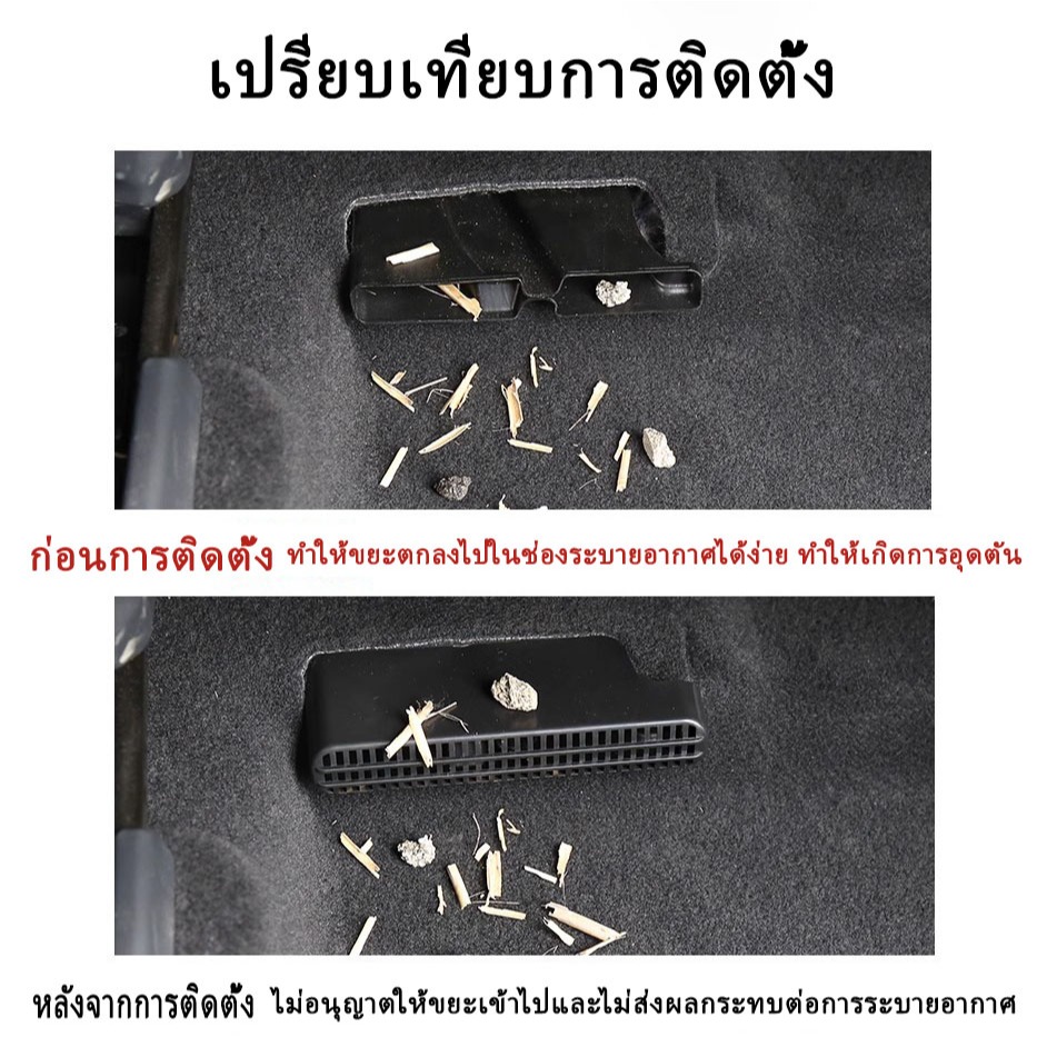 ฝาครอบช่องระบายอากาศใต้เบาะ Geely Riddara RD6 2024-2025 ภายใต้ที่นั่งเต้าเสียบอากาศฝาครอบป้องกัน ฝาครอบกันฝุ่นใต้เบาะ ฝาครอบป้องกันช่องระบายอากาศด้านหลัง ภายในรถ - รูปที่ 2