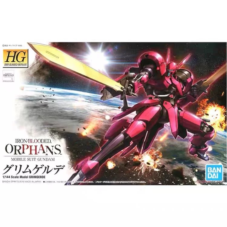 Bandai ชุดโมเดล Gundam HG IBO 014 1/144 V08-1228 Grimgerde Valkyrie Frame Mobile Suit Gundam Iron Bl