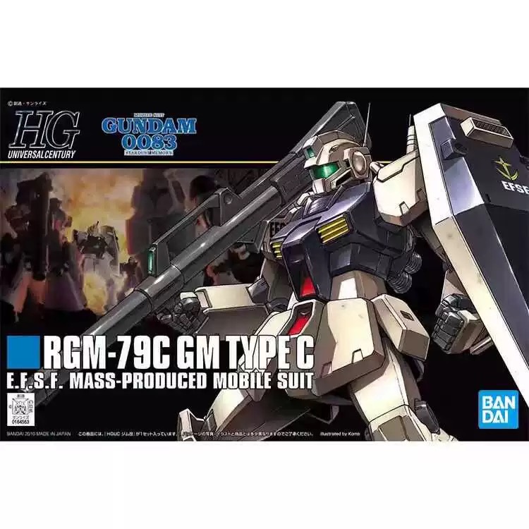 Bandai ชุดโมเดล GUNDAM HGUC 113 1/144 RGM-79C TYPE C GM CUSTOM 0083